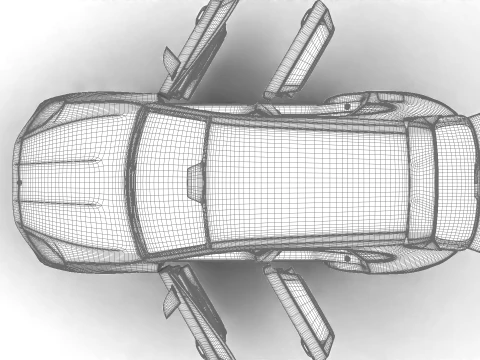 Porsche Cayenne E-Hybrid 2025 Genel Merkez 3D Model