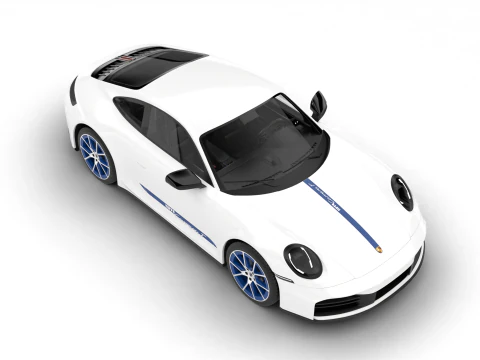 ポルシェ 911 カレラ T マニュアル 2025 3Dモデル