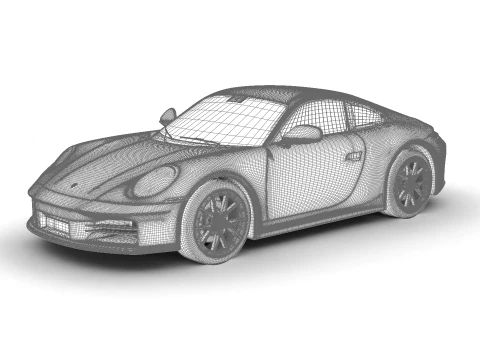 ポルシェ 911 カレラ T マニュアル 2025 3Dモデル