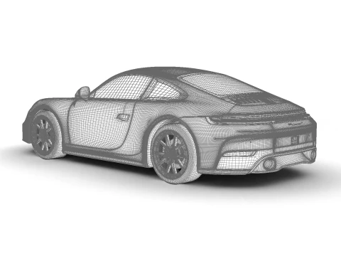 ポルシェ 911 カレラ T マニュアル 2025 3Dモデル