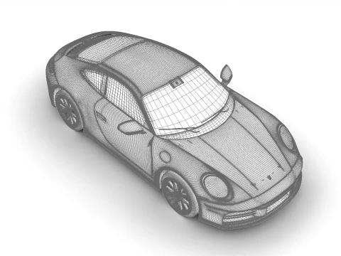 ポルシェ 911 カレラ T マニュアル 2025 3Dモデル