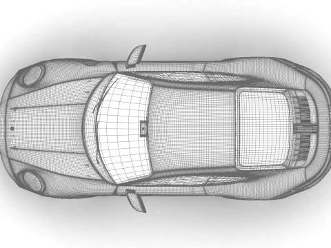 ポルシェ 911 カレラ T マニュアル 2025 3Dモデル