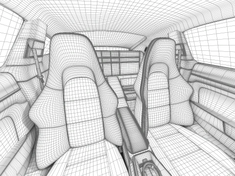 ポルシェ 911 カレラ T マニュアル 2025 3Dモデル