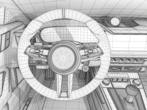 ポルシェ 911 カレラ T マニュアル 2025 3Dモデル