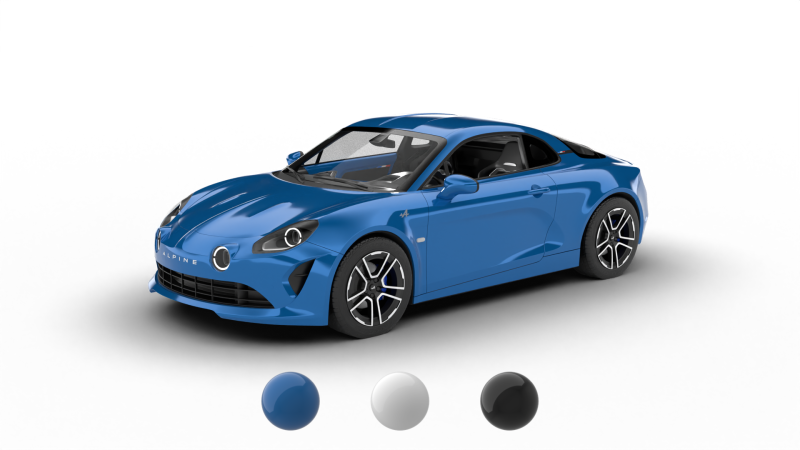 Alpino A110 2018 Modelo 3D .c4d .max .obj .3ds .fbx .stl .blend 