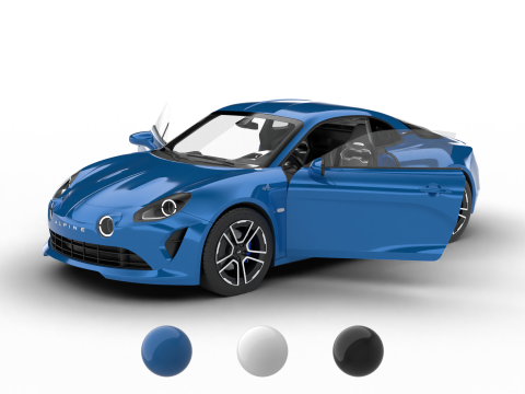 Markas Alpine A110 2018 Model 3D