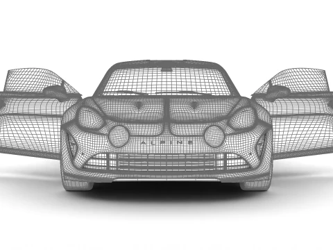 Sede centrale dell'Alpine A110 2018 Modello 3D