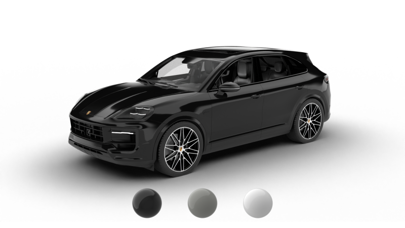 Porsche Cayenne S E-Hybrid Black Edition 2025 Modello 3D .c4d .max .obj .3ds .fbx .stl .blend