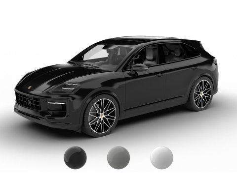 Porsche Cayenne S E-Hybrid Edici&oacute;n Negra 2025 Modelo 3D