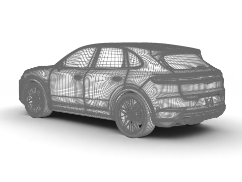 Porsche Cayenne S E-Hybrid Black Edition 2025 Modello 3D