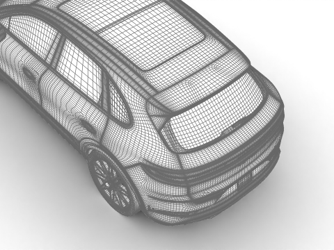 Porsche Cayenne S E-Hybrid Black Edition 2025 Modello 3D