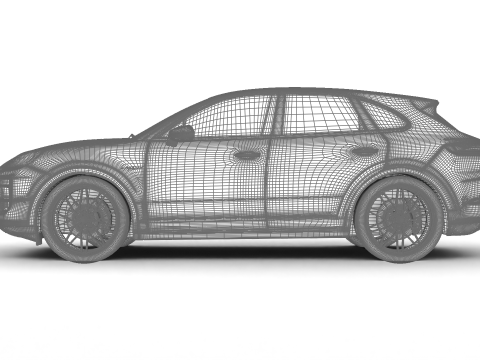 Porsche Cayenne S E-Hybrid Black Edition 2025 Modello 3D