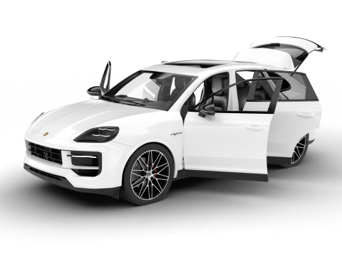 Porsche Cayenne S E-Hybrid Black Edition HQ 2025 3D Modell