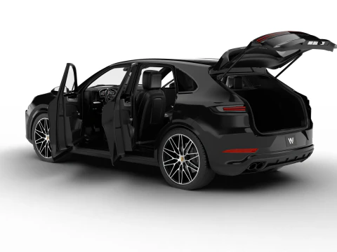 Porsche Cayenne S E-Hybrid Black Edition HQ 2025 Modello 3D