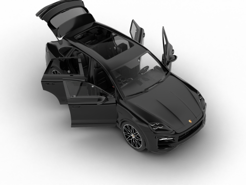 Porsche Cayenne S E-Hybrid Black Edition HQ 2025 3D Modell