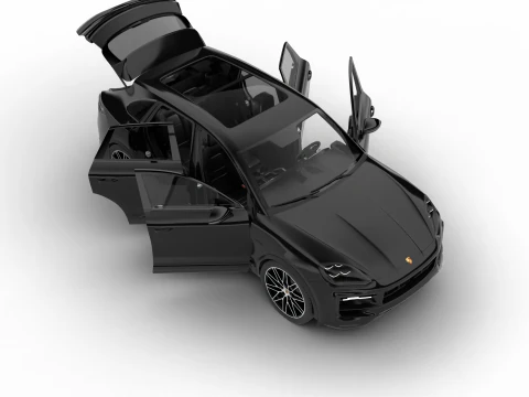 Porsche Cayenne S E-Hybrid Black Edition HQ 2025 Modello 3D