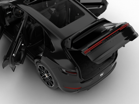 Porsche Cayenne S E-Hybrid Black Edition HQ 2025 3D Modell