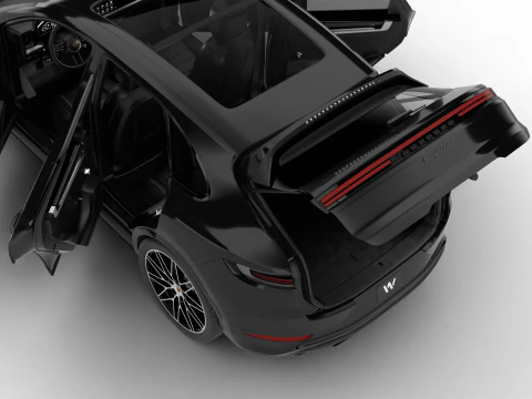 Porsche Cayenne S E-Hybrid Black Edition HQ 2025 Modello 3D