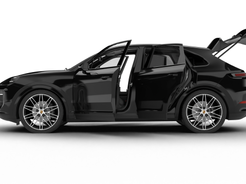 Porsche Cayenne S E-Hybrid Black Edition HQ 2025 3D Modell