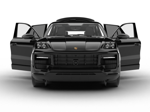 Porsche Cayenne S E-Hybrid Black Edition HQ 2025 3D Modell