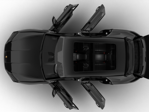 Porsche Cayenne S E-Hybrid Black Edition HQ 2025 3D Modell