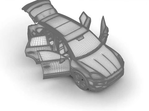 Porsche Cayenne S E-Hybrid Black Edition HQ 2025 Modello 3D