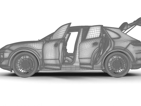 Porsche Cayenne S E-Hybrid Black Edition HQ 2025 3D Modell