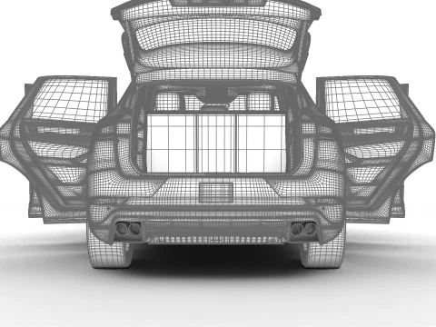 Porsche Cayenne S E-Hybrid Black Edition HQ 2025 Modello 3D