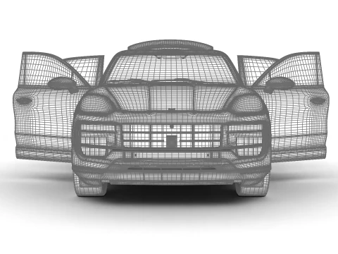 Porsche Cayenne S E-Hybrid Black Edition HQ 2025 Modello 3D