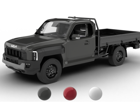 Kia Tasman Single Cab Chassis 2026 3D Model
