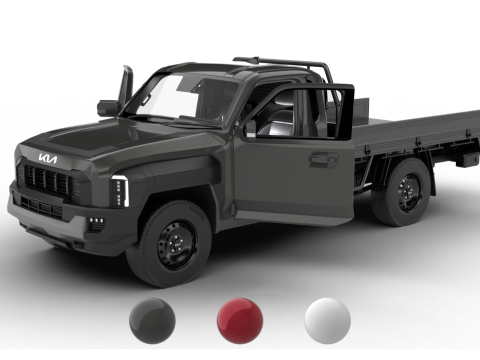 Kia Tasman Single Cab Chassis 2026 HQ 3D Model