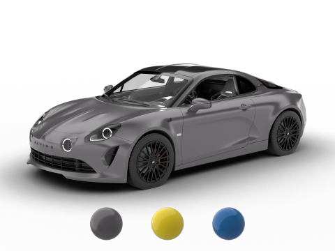 Alpine A110S 2020 3D Model