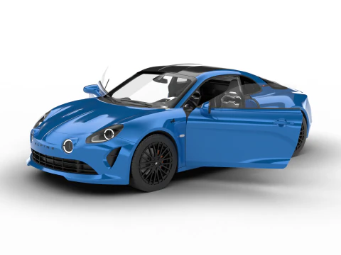 Alpine A110S 2020 HQ 3D Model