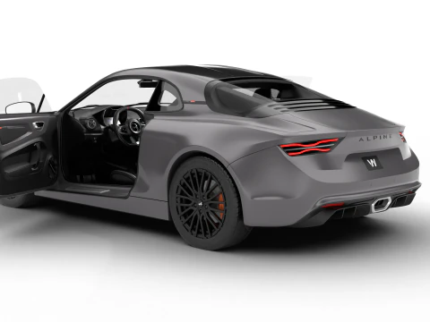 Alpine A110S 2020 HQ 3D Model