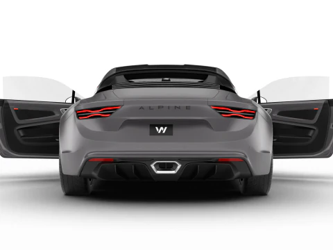 Alpine A110S 2020 HQ 3D Model