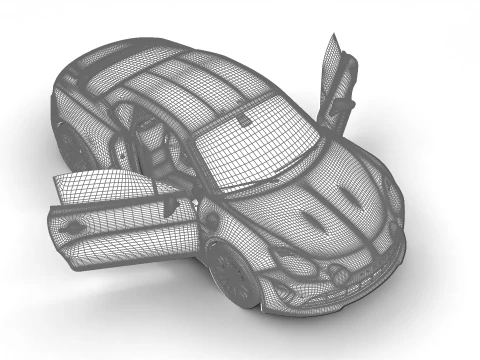 Alpine A110S 2020 HQ 3D Model