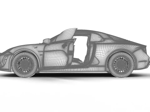 Alpine A110S 2020 HQ 3D Model
