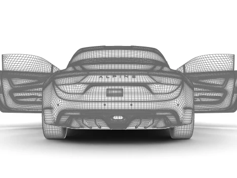 Alpine A110S 2020 HQ 3D Model