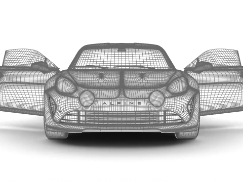 Alpine A110S 2020 HQ 3D Model