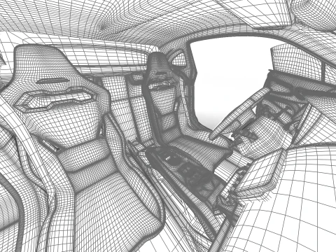Alpine A110S 2020 HQ 3D Model