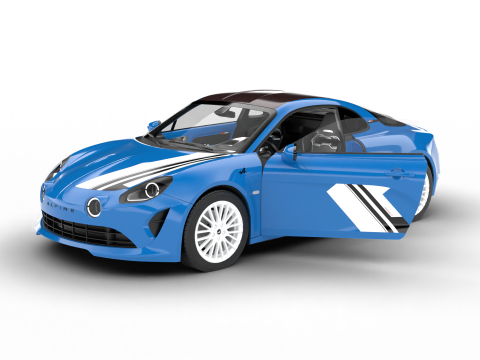 Alpine A110 San Remo 73 2023 HQ 3D Model