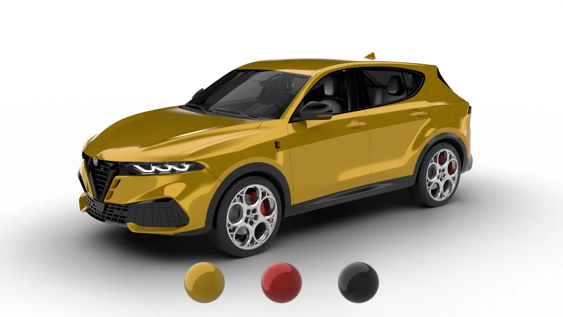 Alfa Romeo Tonale TI 2026 3D Model .c4d .max .obj .3ds .fbx .stl .blend 