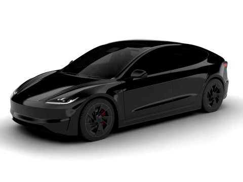 Tesla Model 3 성능 2026 3D 모델