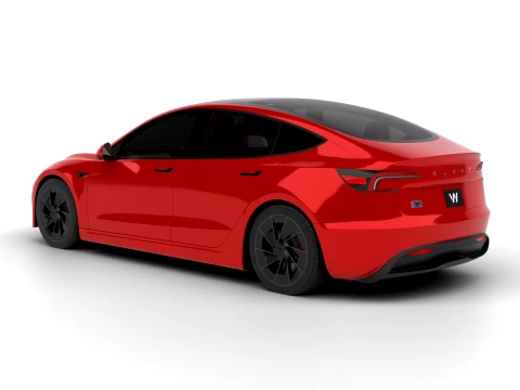 Tesla Model 3 성능 2026 3D 모델