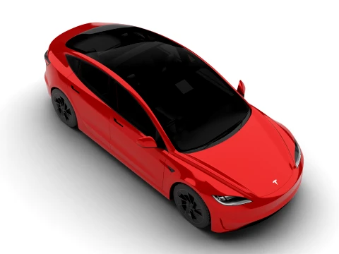 Tesla Model 3 성능 2026 3D 모델