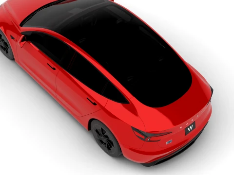 Tesla Model 3 성능 2026 3D 모델