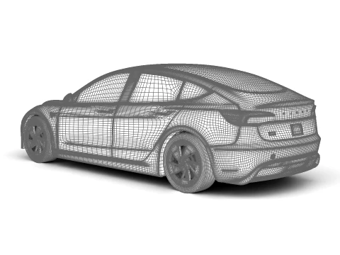 Tesla Model 3 성능 2026 3D 모델