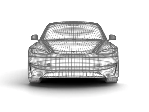 Tesla Model 3 성능 2026 3D 모델