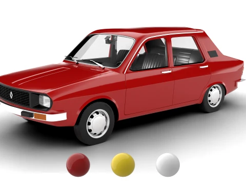 Renault 12 Berlina 1975 Modelo 3D