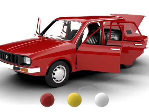 Renault 12 Berlina 1975 Sede Modelo 3D
